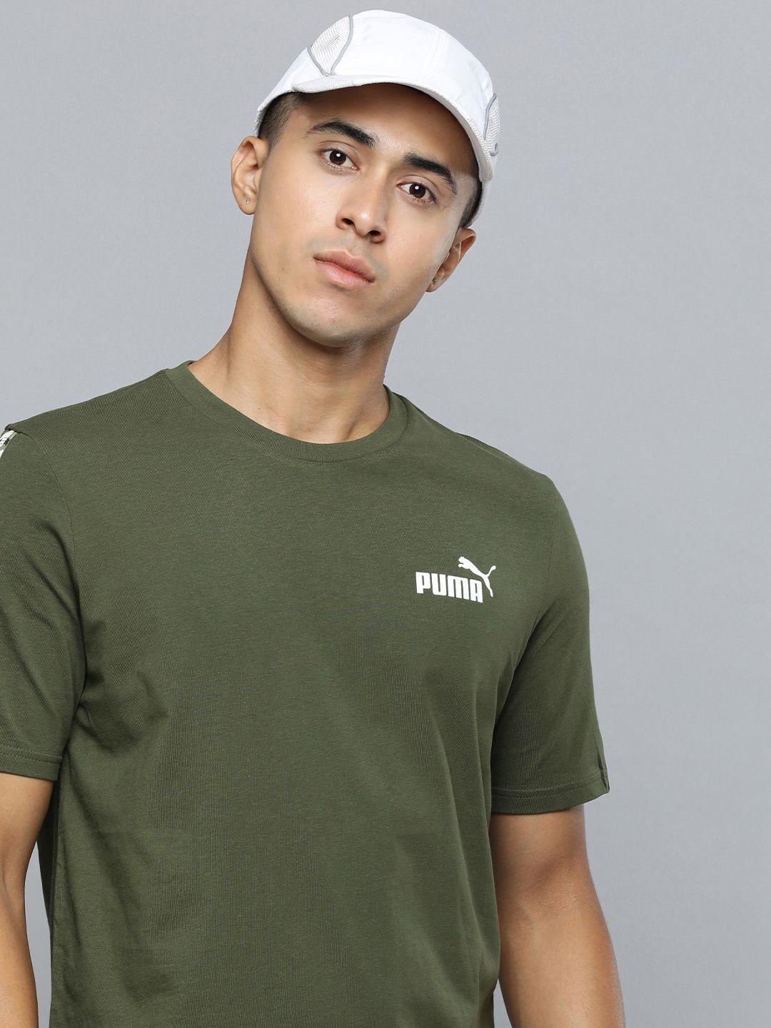 puma pure cotton essential tape camo t-shirt