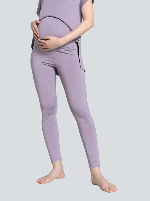 puma purple high rise tights