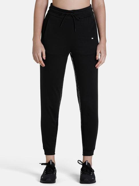 puma safari glam black mid rise joggers