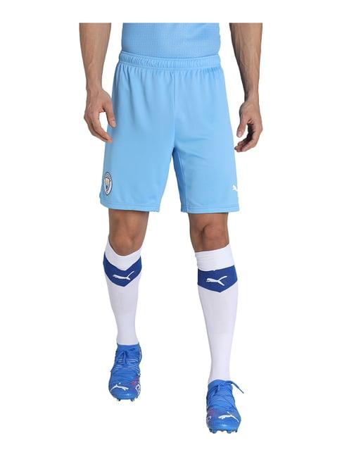 puma sky blue polyester shorts