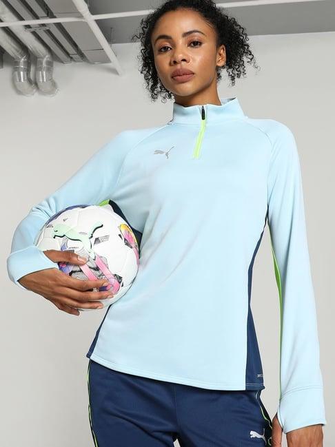 puma sky blue solid sports jacket