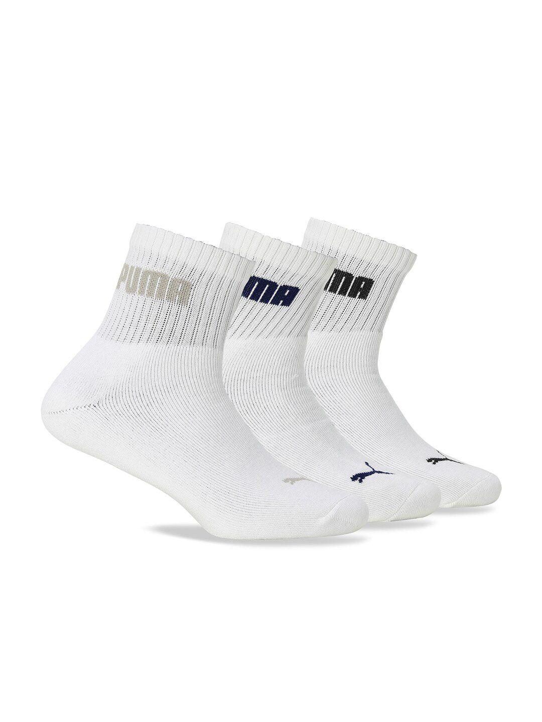puma sport quarter unisex pack of 3 cotton above-ankle length socks