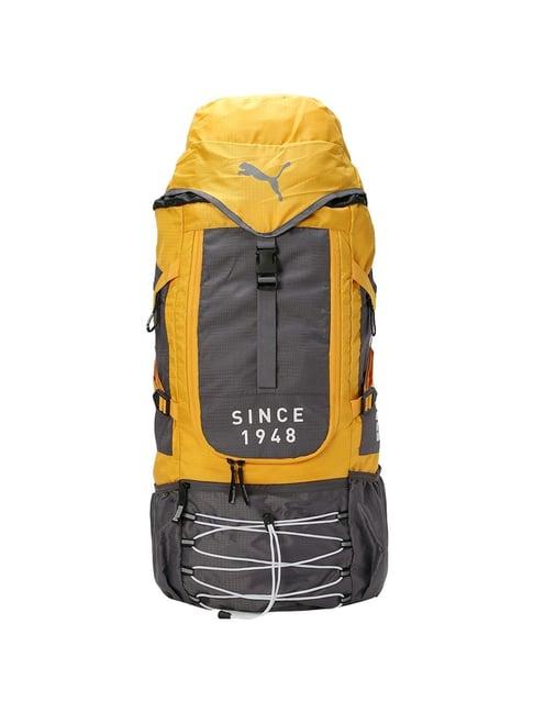 puma sport yellow-cool dark gray solid backpack