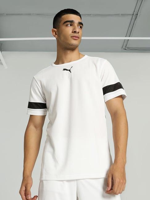 puma teamrise white regular fit jersey