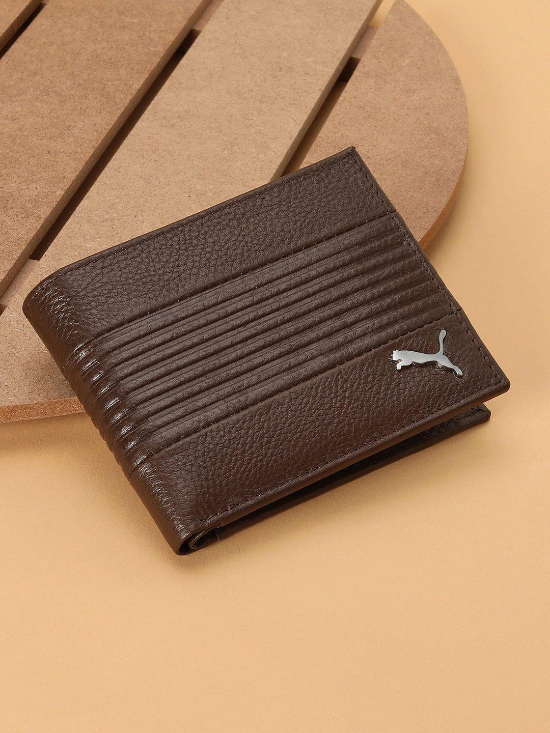 puma textured leather cruise wallets