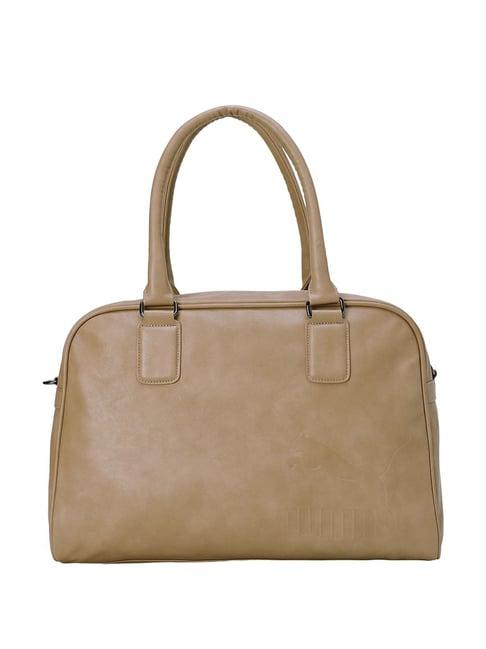 puma toasted almond solid duffle bag