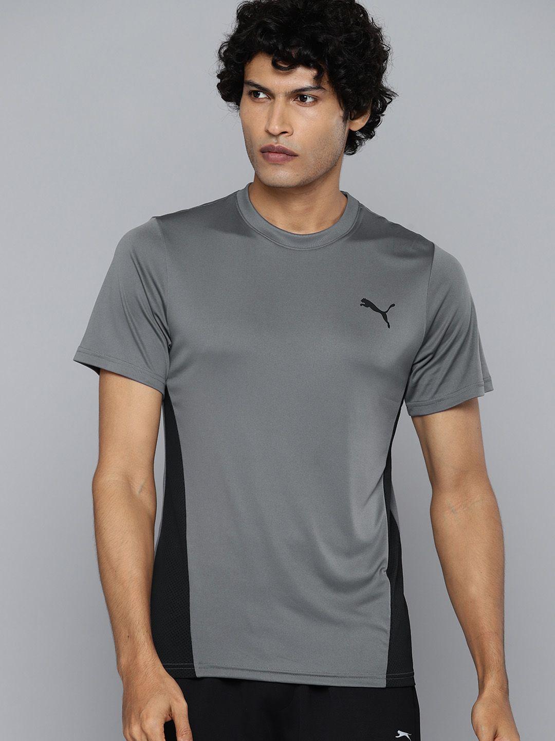 puma train all day colourblocked slim fit t-shirt