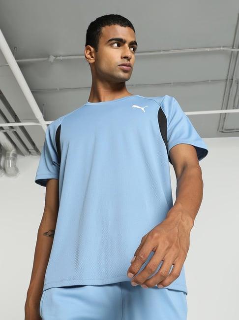 puma ultrabreathe blue regular fit sports t-shirt