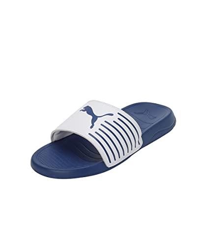 puma unisex-adult geo clyde royal-white slide sandal - 9 uk (39453805)