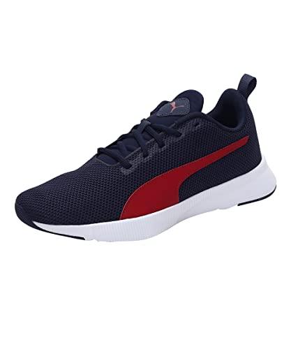 puma unisex adult robust peacoat-red dahlia running shoe-8 kids uk (19488301)