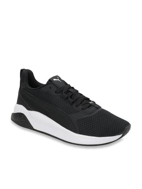 puma unisex anzarun fs black sneakers