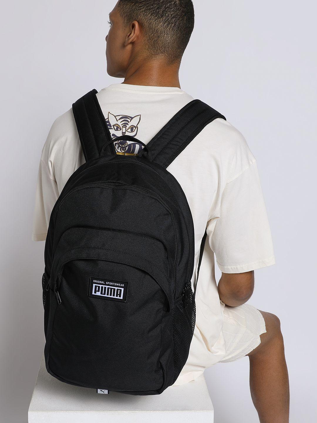 puma unisex black academy backpack