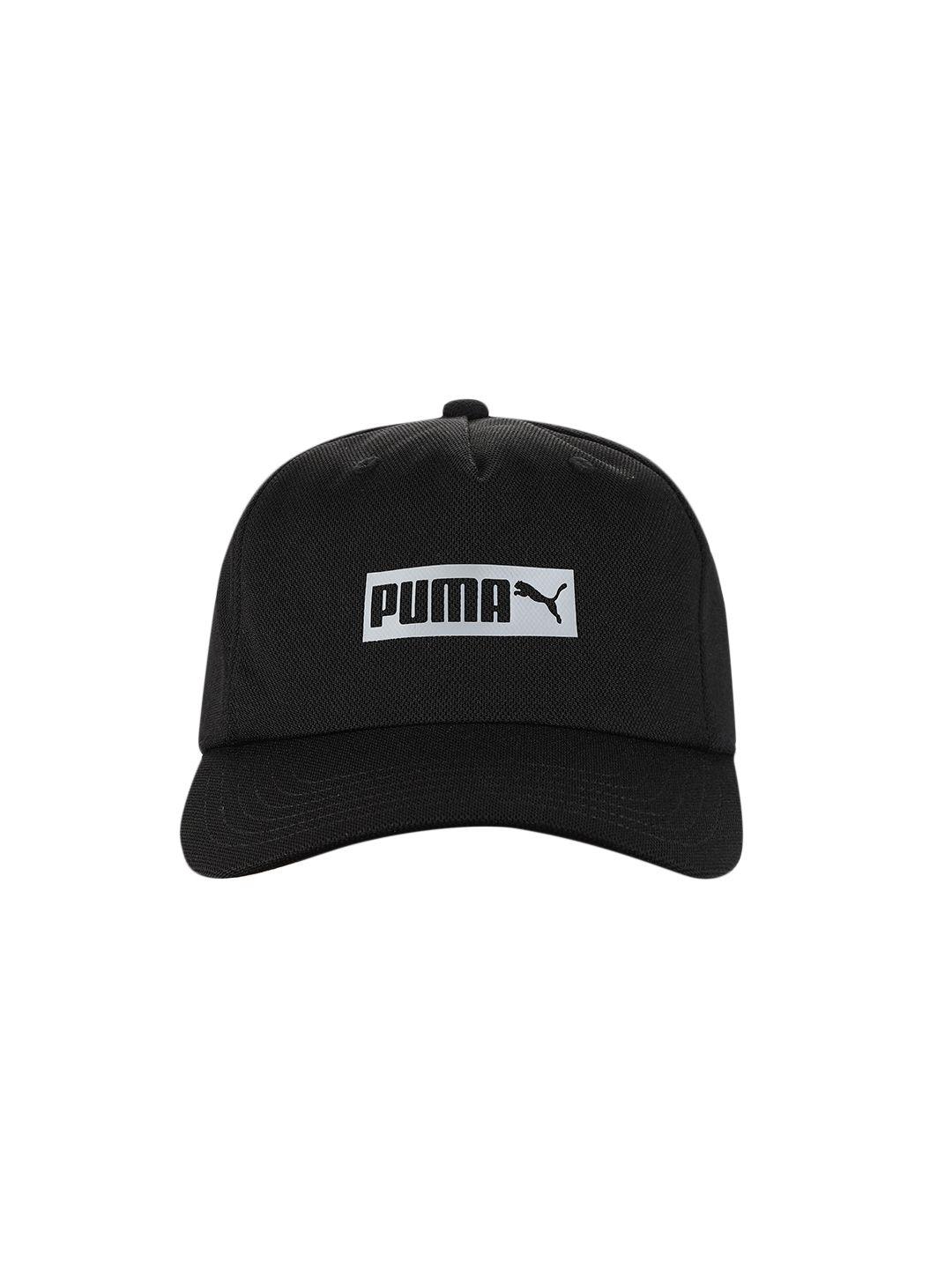 puma unisex black archive low curve snapback cap