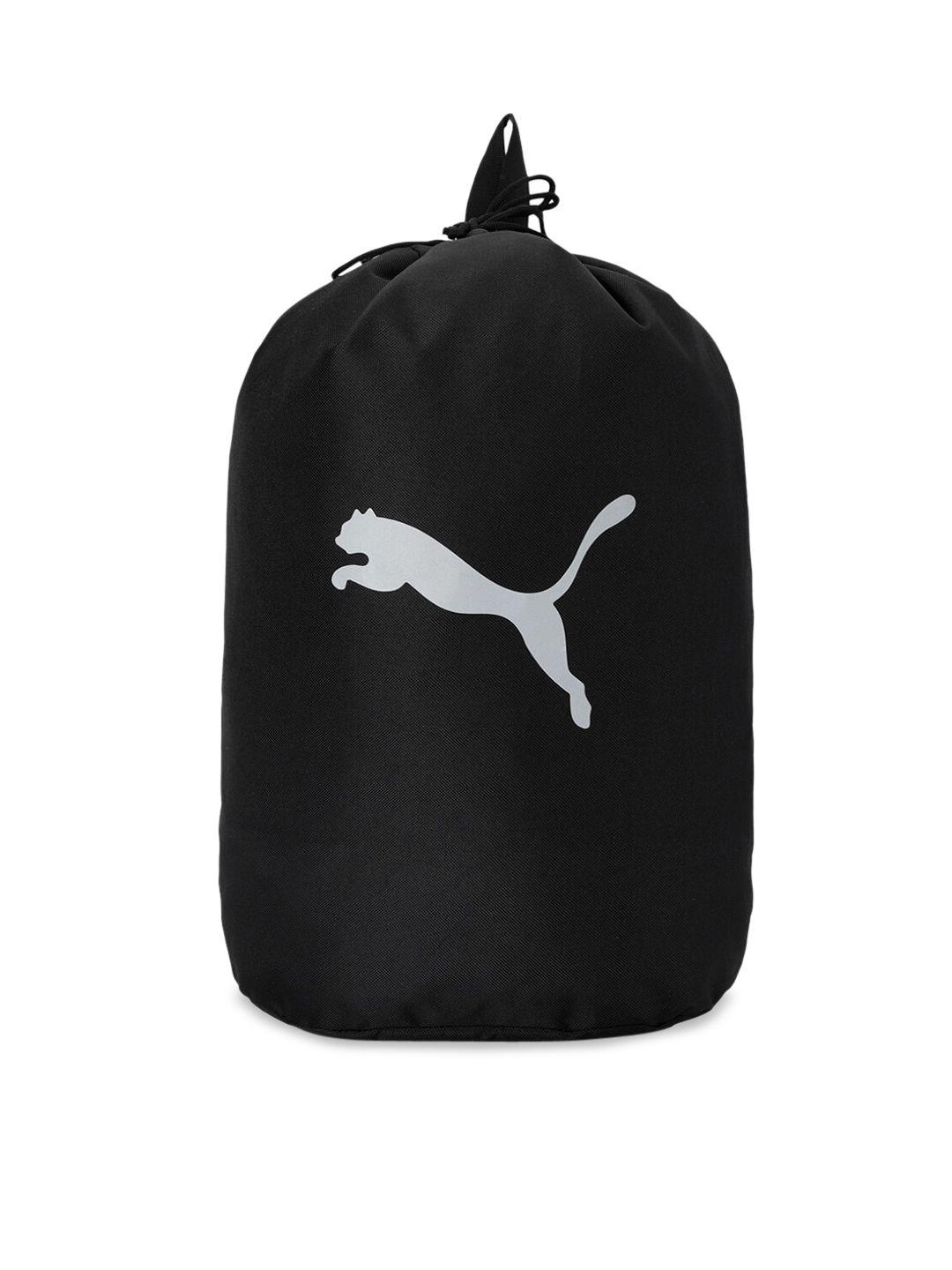 puma unisex black brand logo printed daypack ind ii backpack