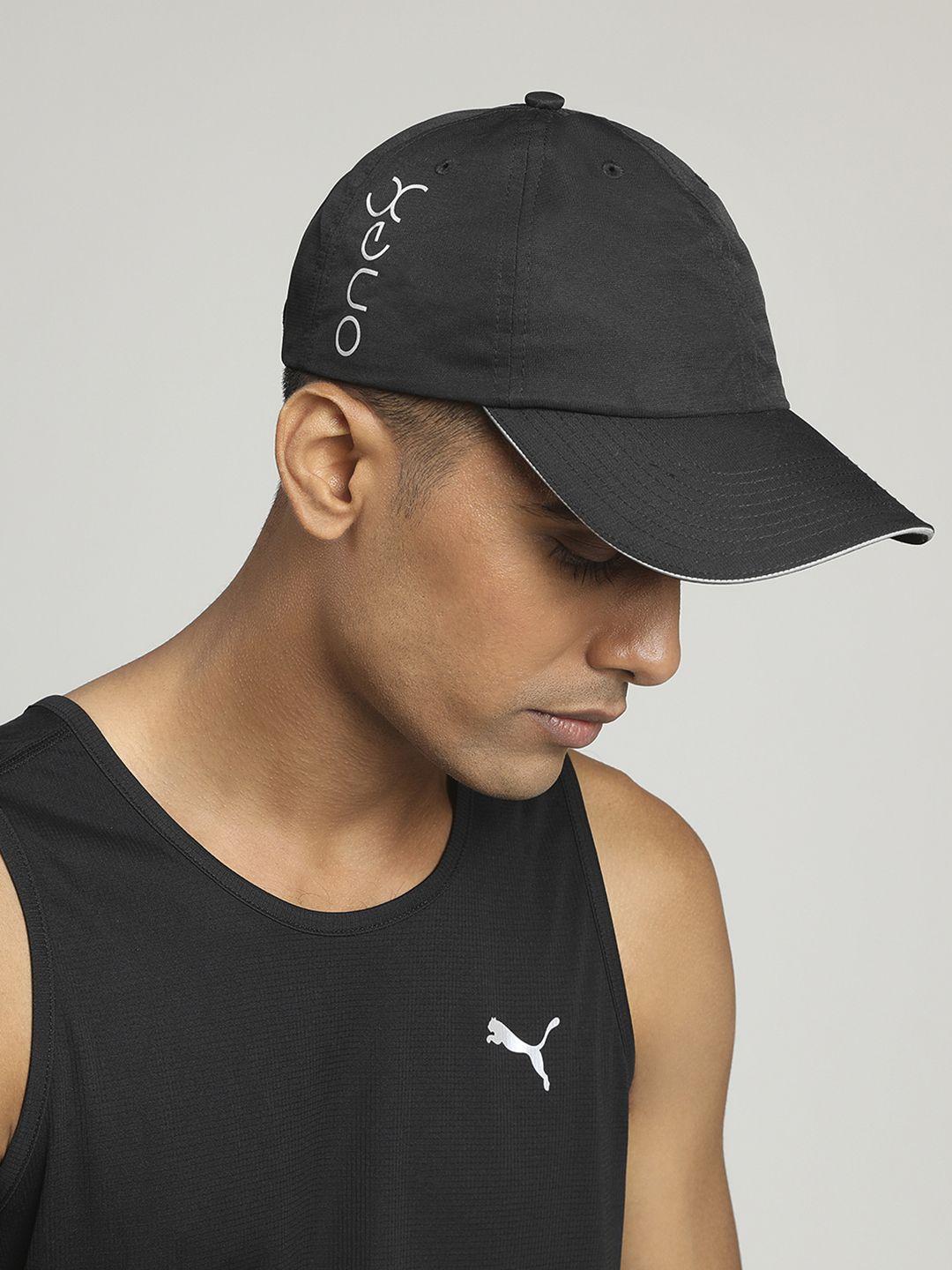 puma unisex black embroidered x vk running cap