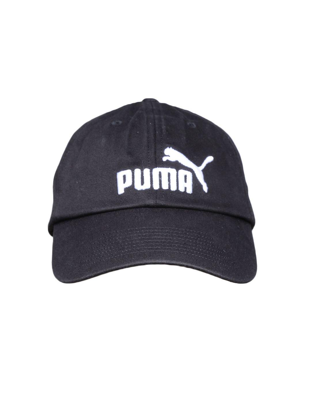 puma unisex black ess baseball cap