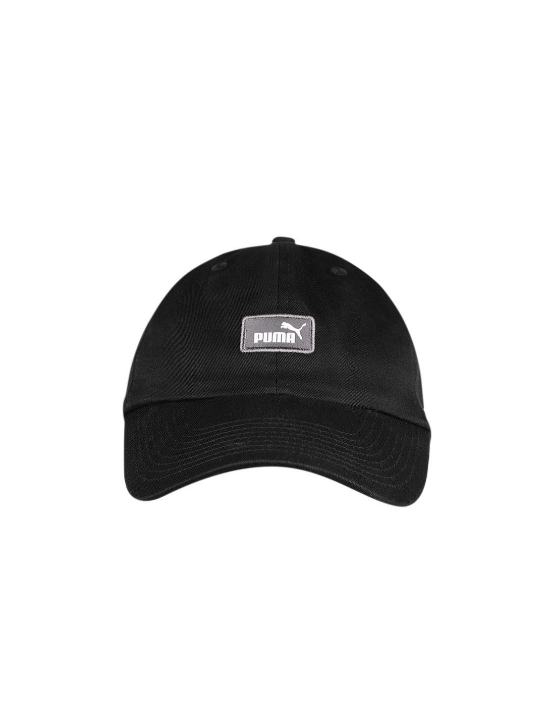 puma unisex black ess iii cotton baseball cap