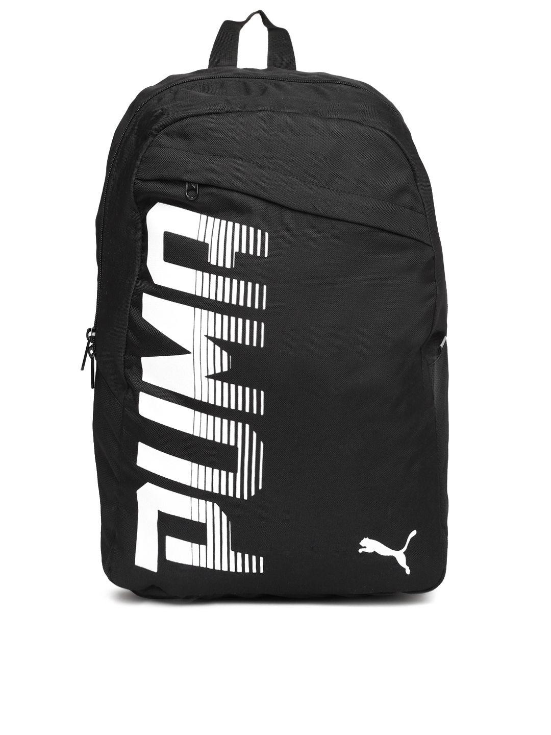puma unisex black pioneer laptop backpack