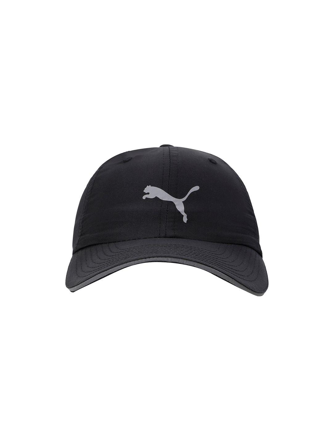 puma unisex black solid baseball cap