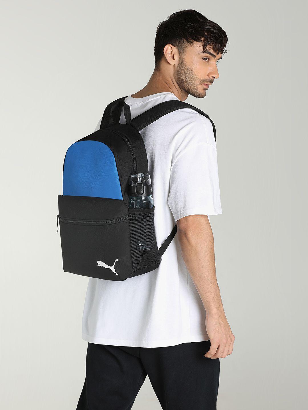 puma unisex blue & black colourblocked teamgoal 23 backpack
