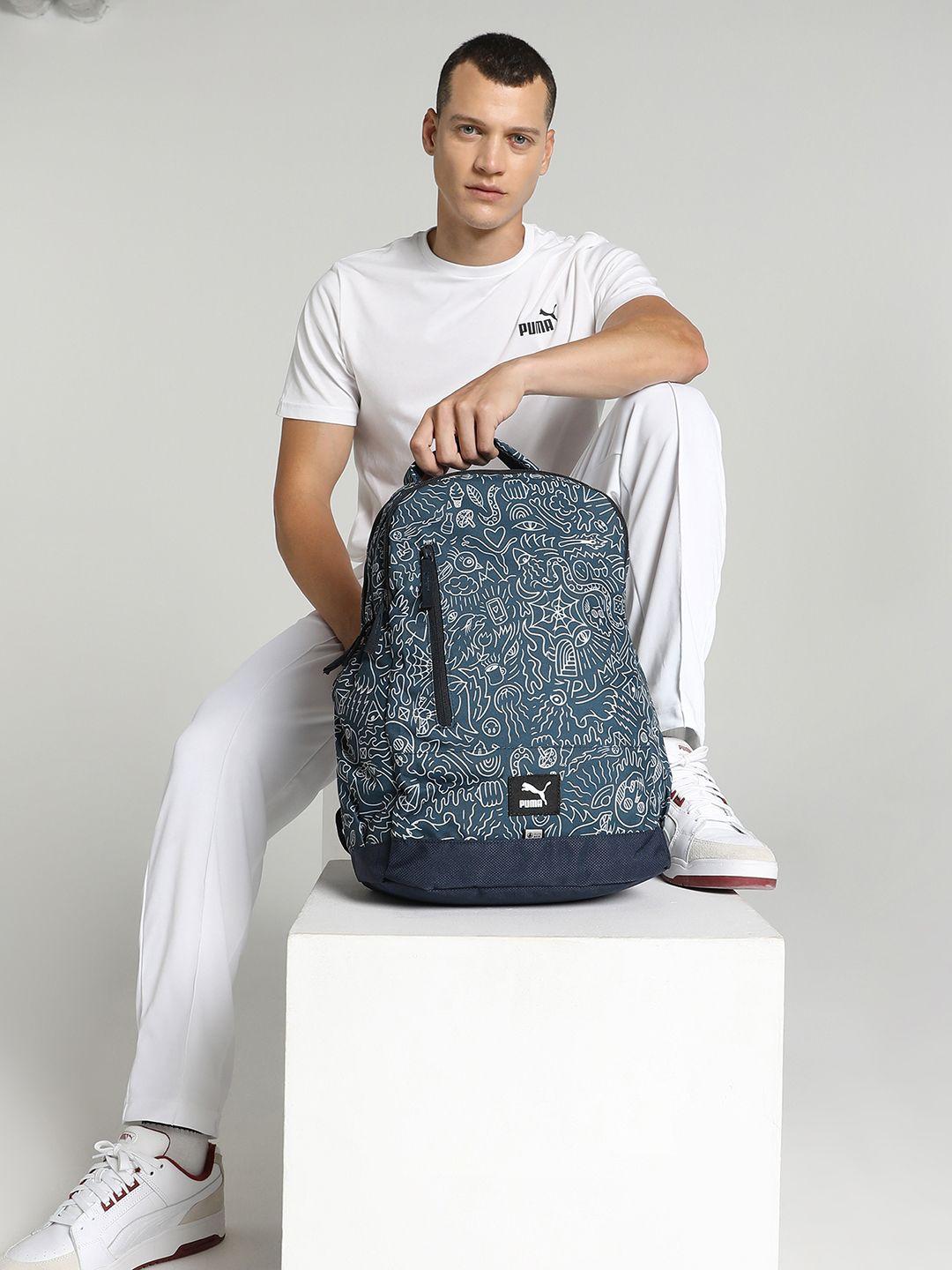 puma unisex blue backpacks