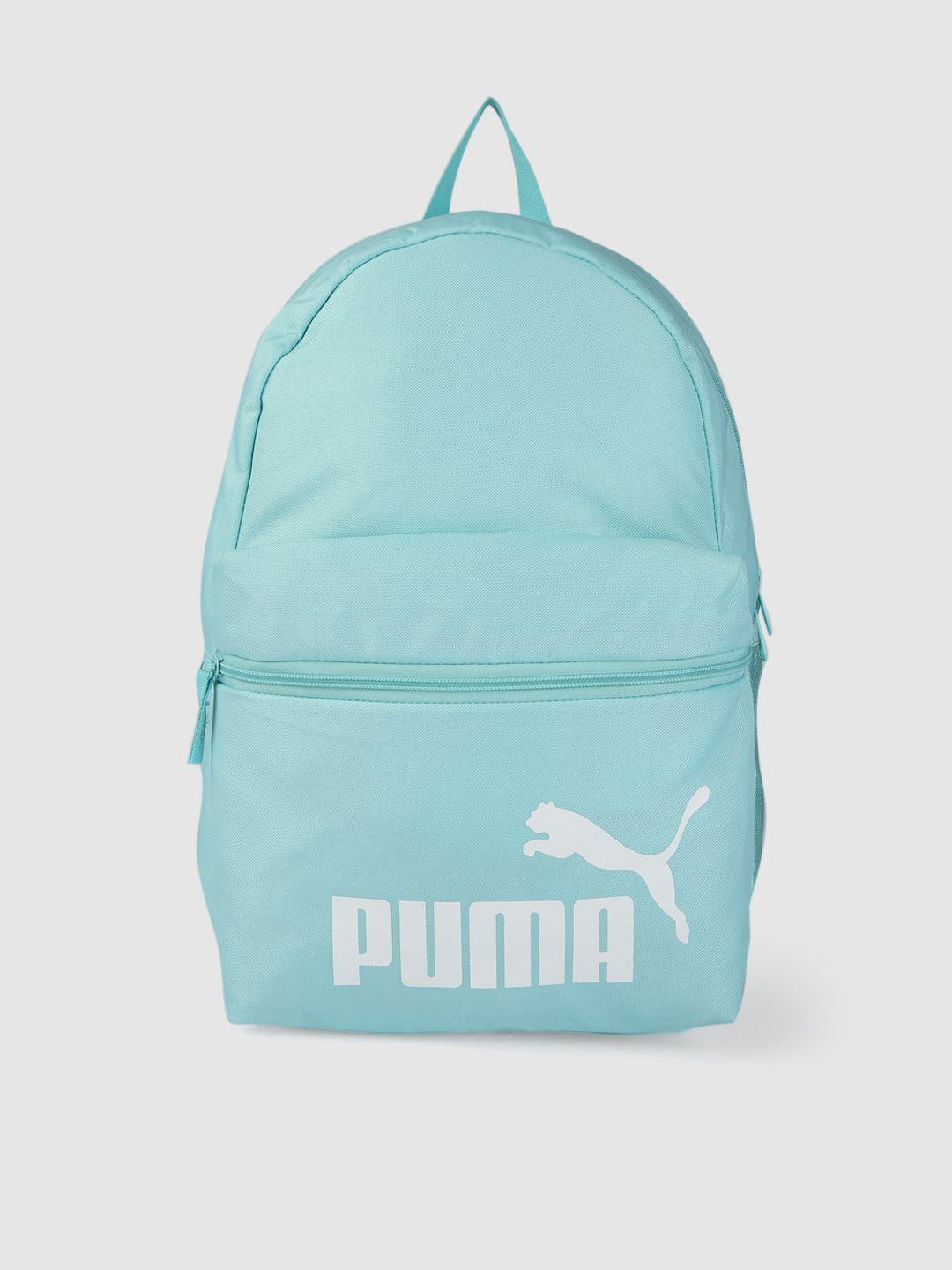 puma unisex blue brand logo backpack