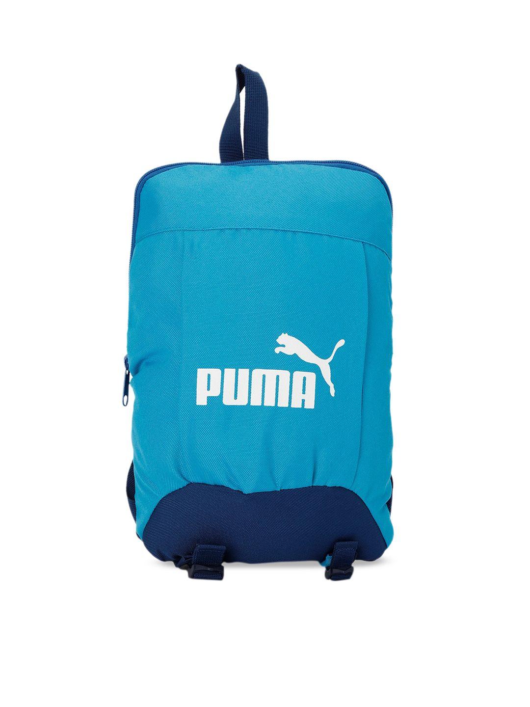puma unisex blue brand logo backpack