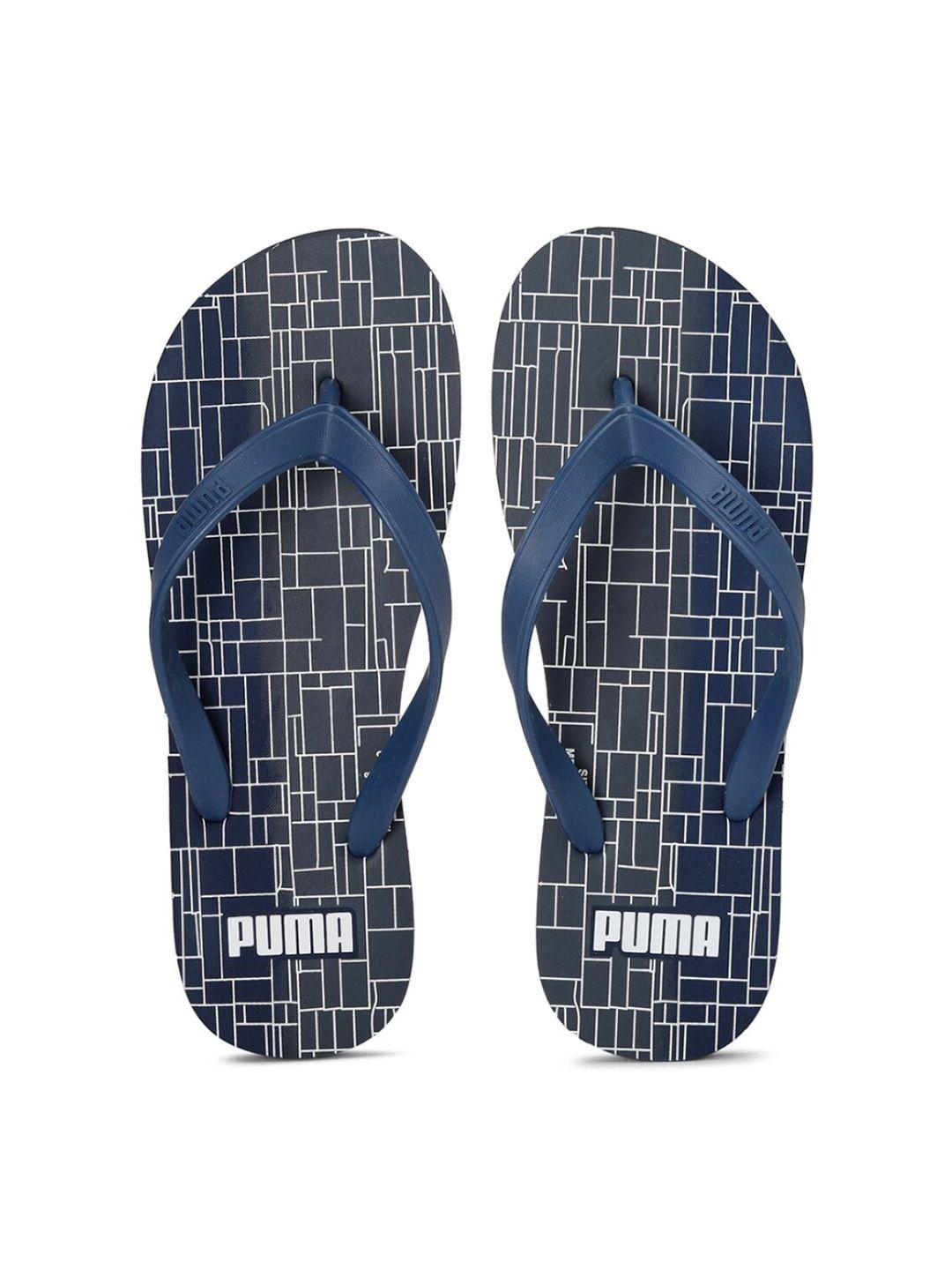 puma unisex blue flip flops