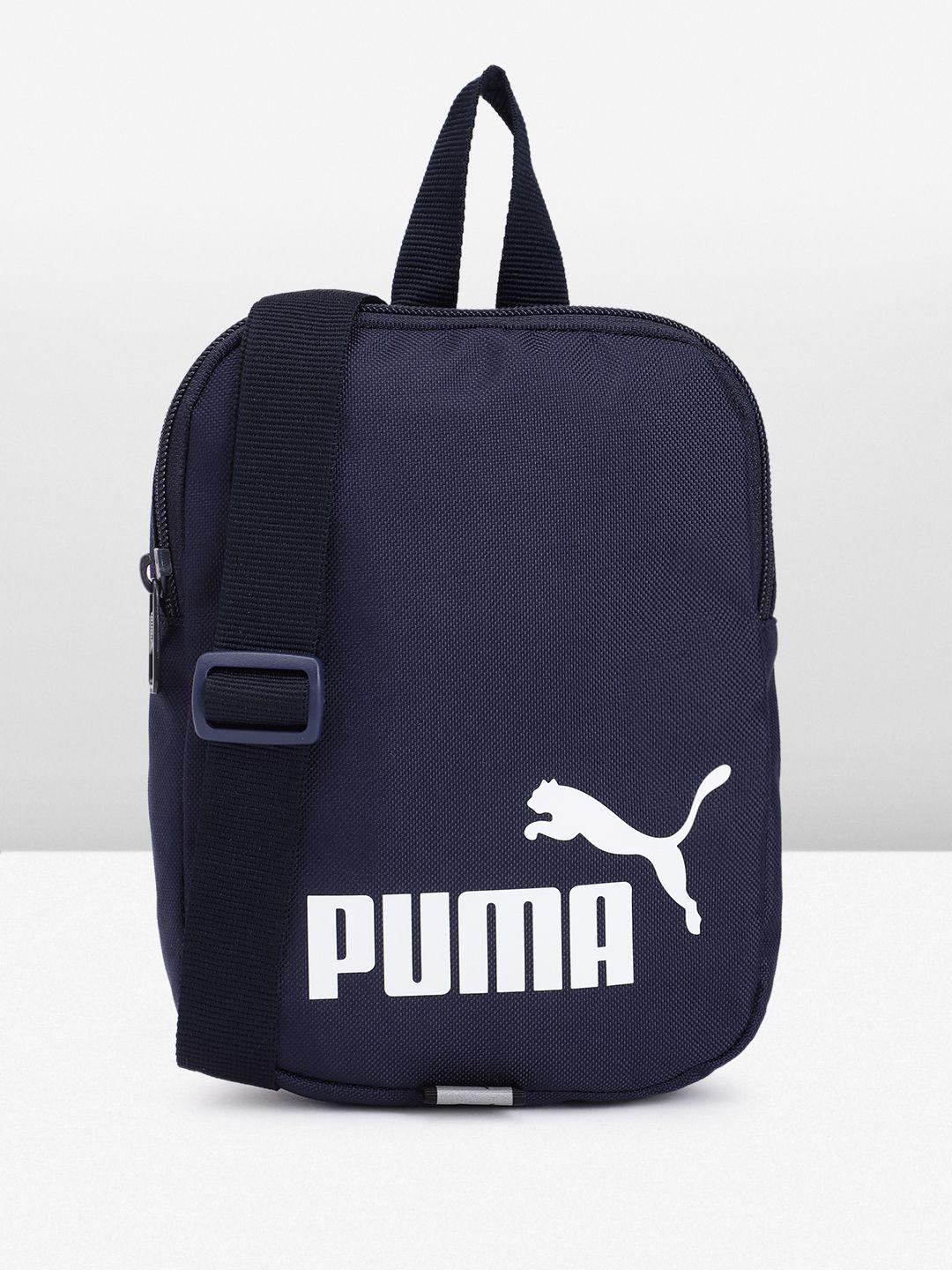 puma unisex brand logo printed structured messenger bag