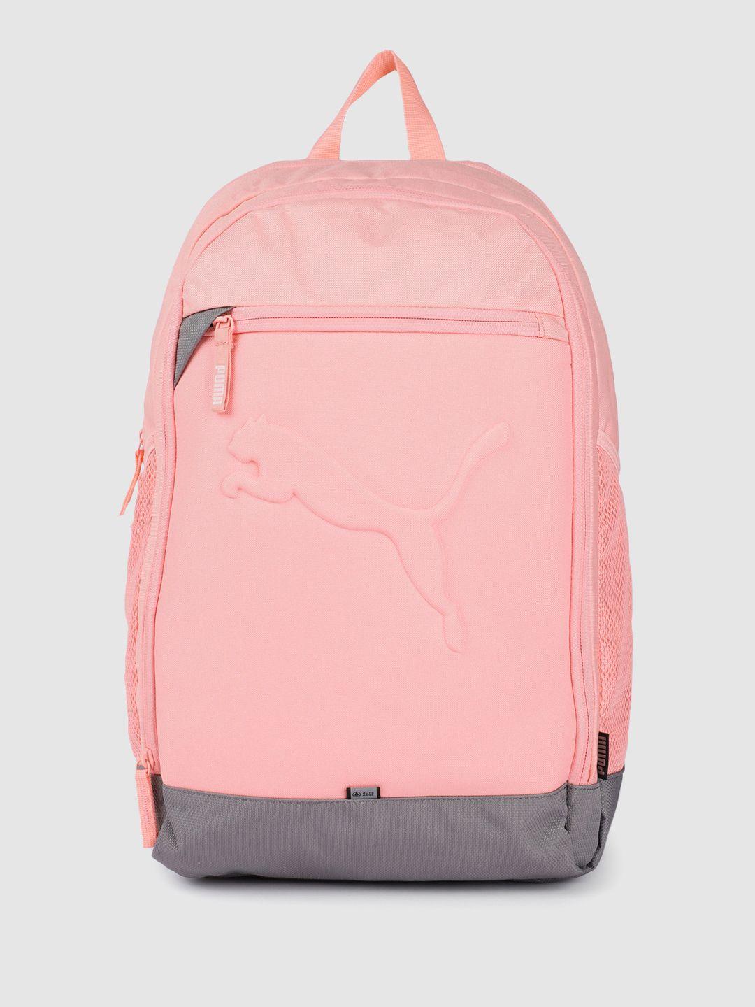 puma unisex buzz durabase brand logo embossed backpack