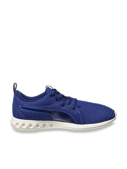 puma unisex carson 2 knit lapis blue & blue depths running shoes