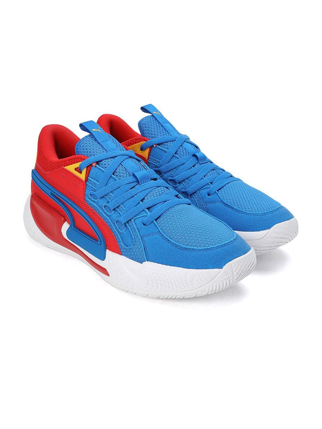 puma unisex court rider superman 85th colourblocked basketball shoes