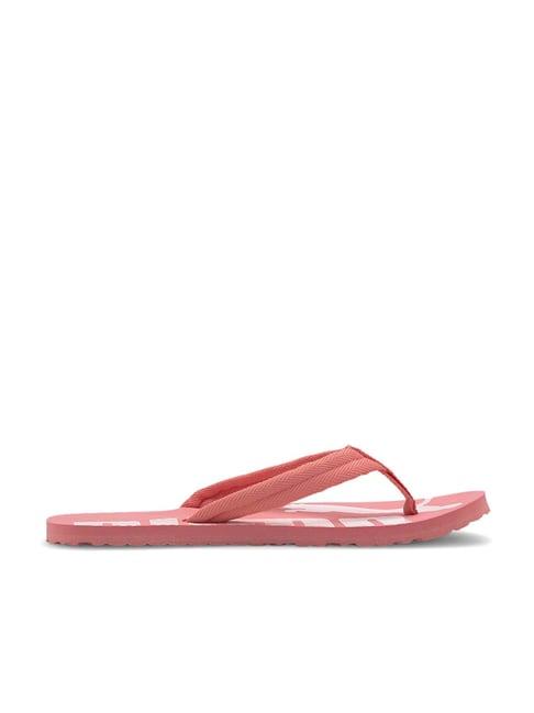 puma unisex epic flip v2 coral & white flip flops