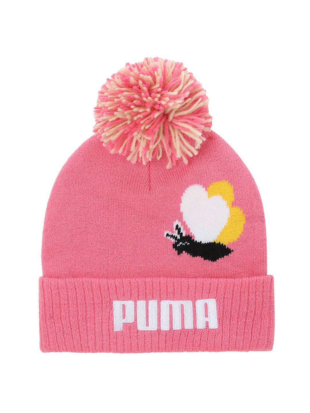 puma unisex kids acrylic printed beanie