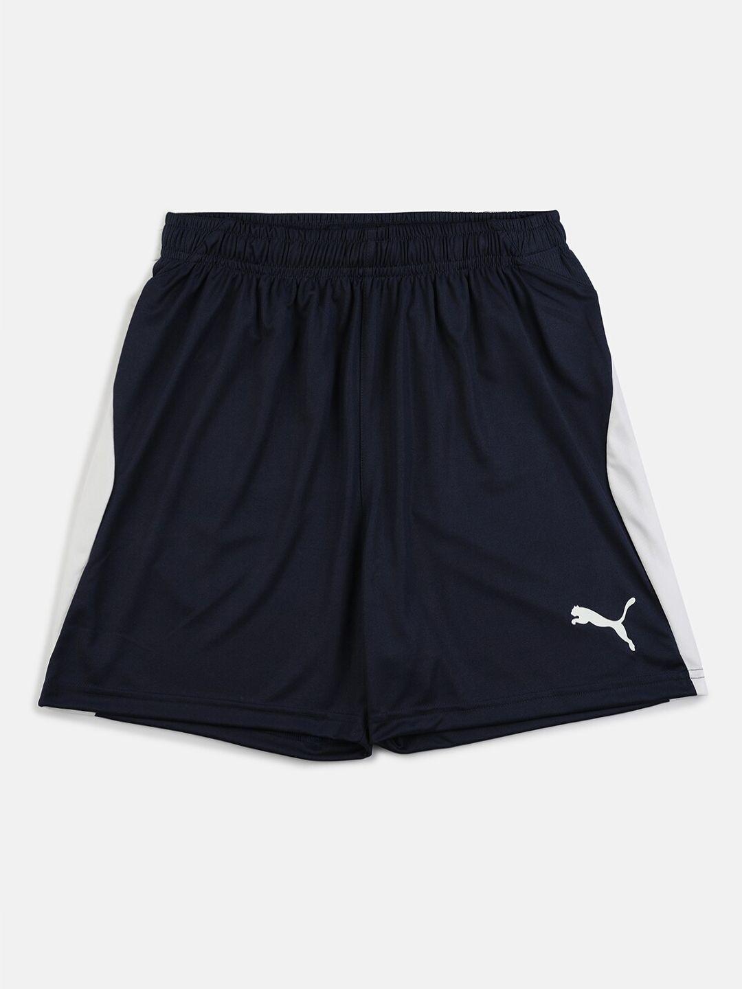 puma unisex kids navy blue outdoor sports shorts