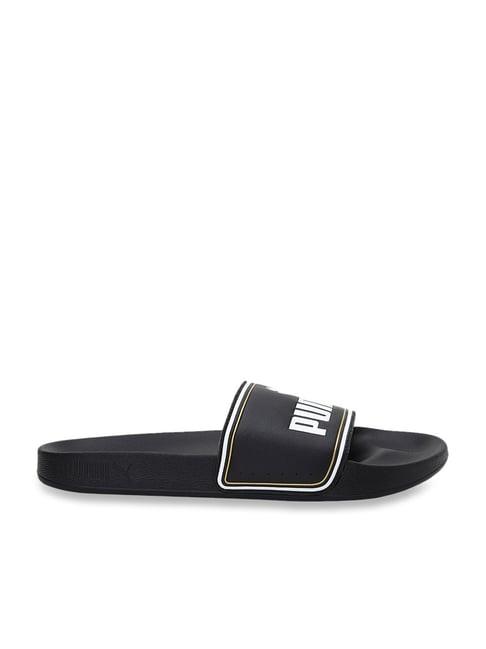 puma unisex leadcat ftr black slides