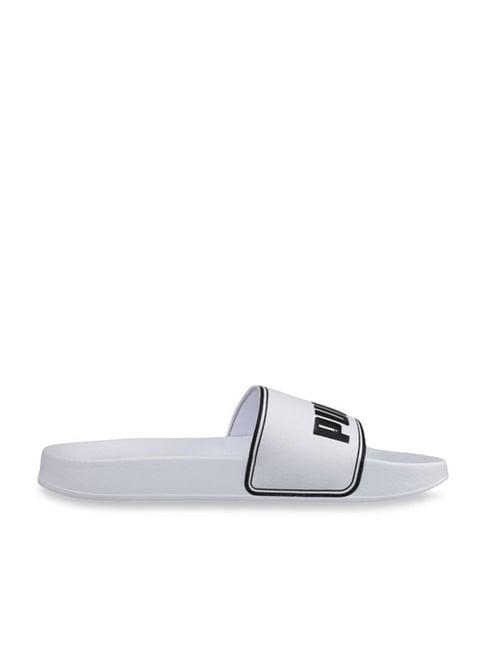 puma unisex leadcat white slides