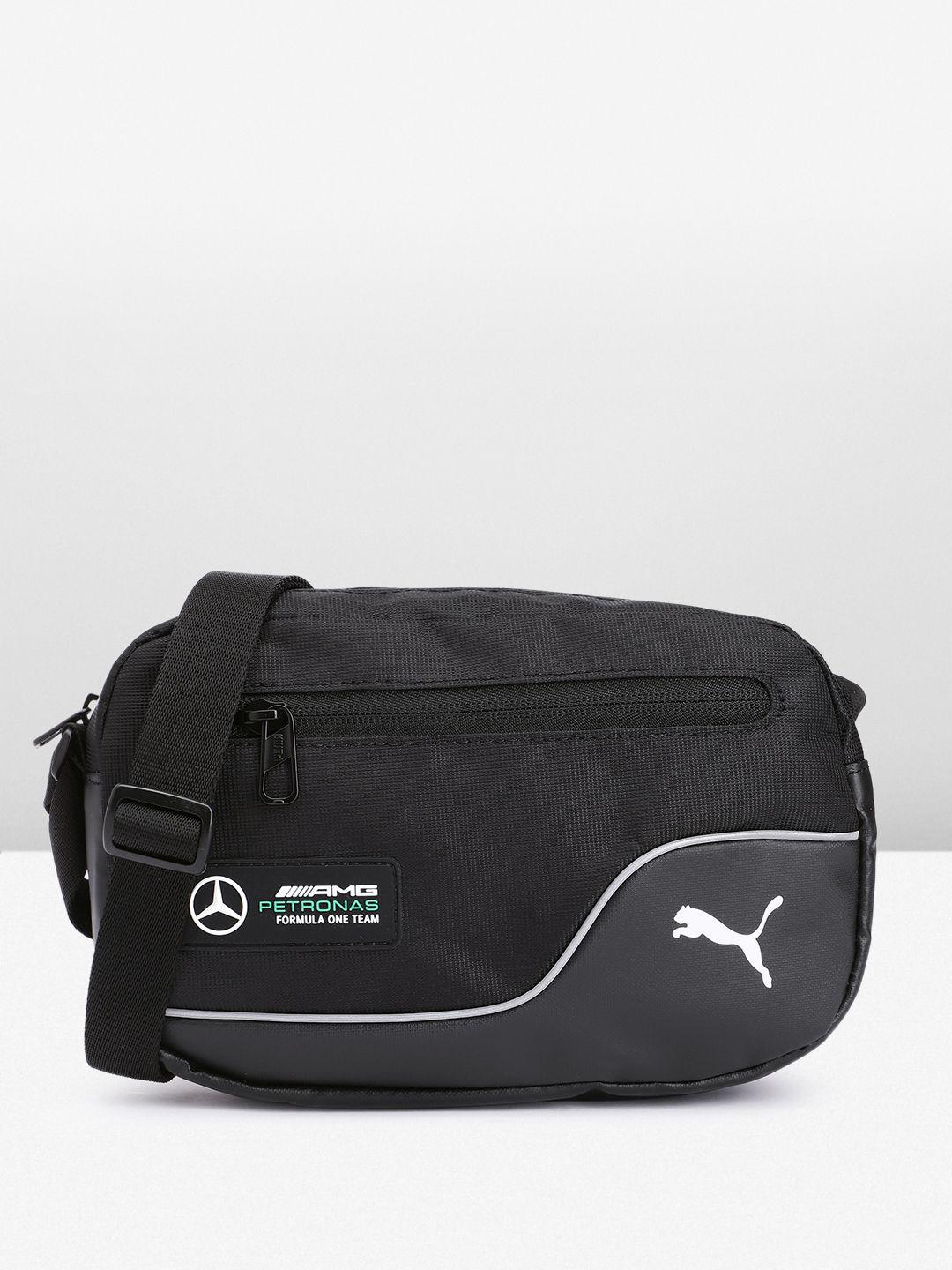 puma unisex mercedes-amg petronas printed structured messenger bag