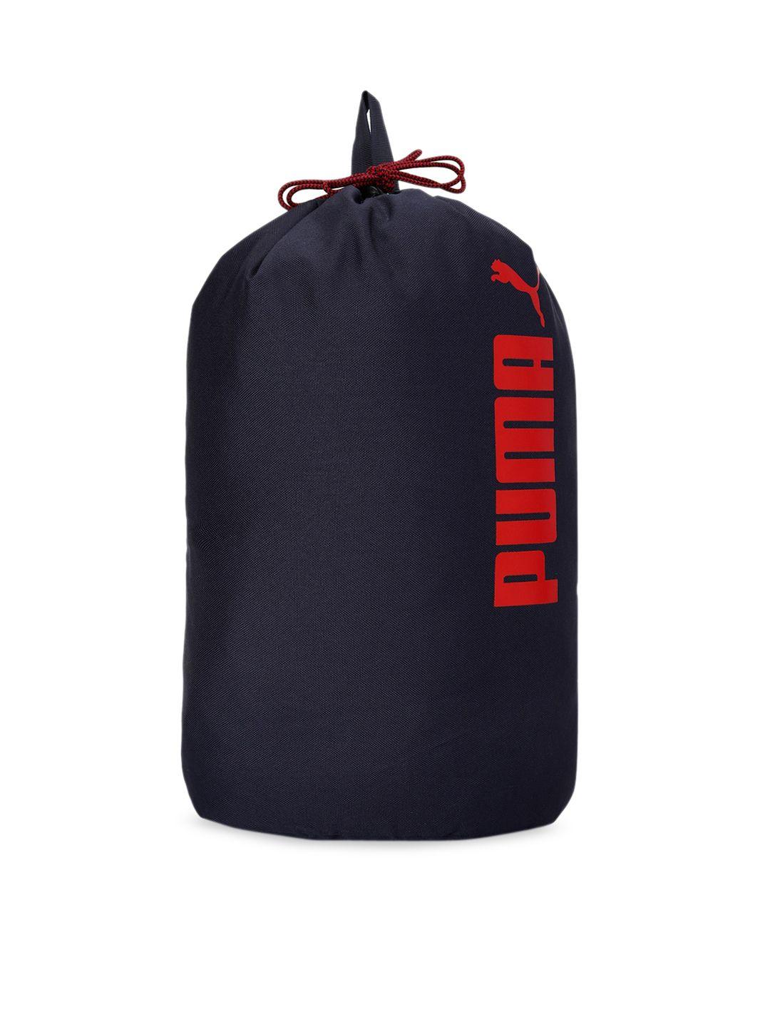 puma unisex navy blue brand logo backpack