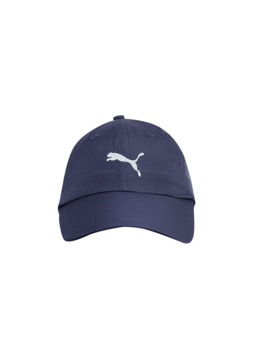 puma unisex navy blue performance brand logo print baseball cap