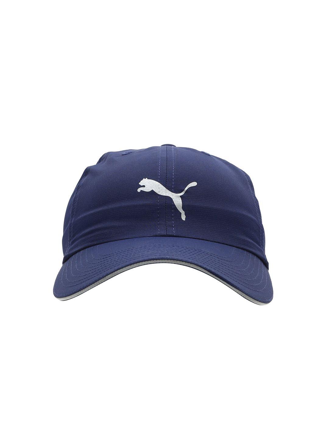 puma unisex navy blue solid unisex running cap iii baseball cap