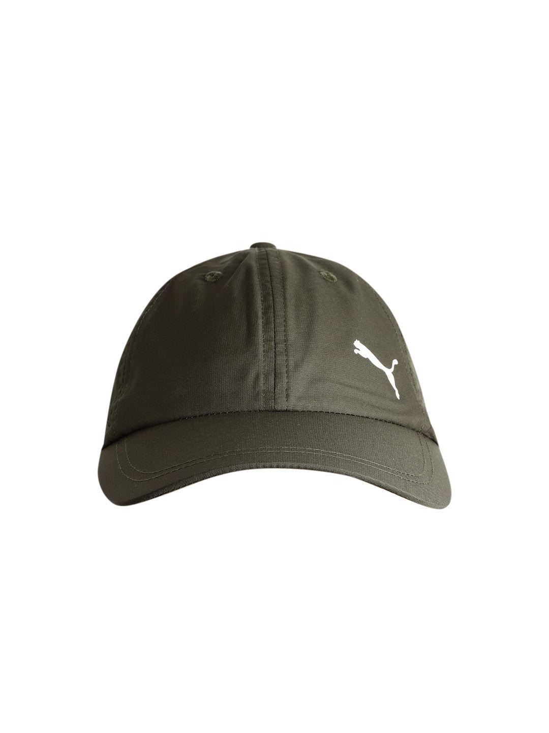 puma unisex olive green solid core visor cap