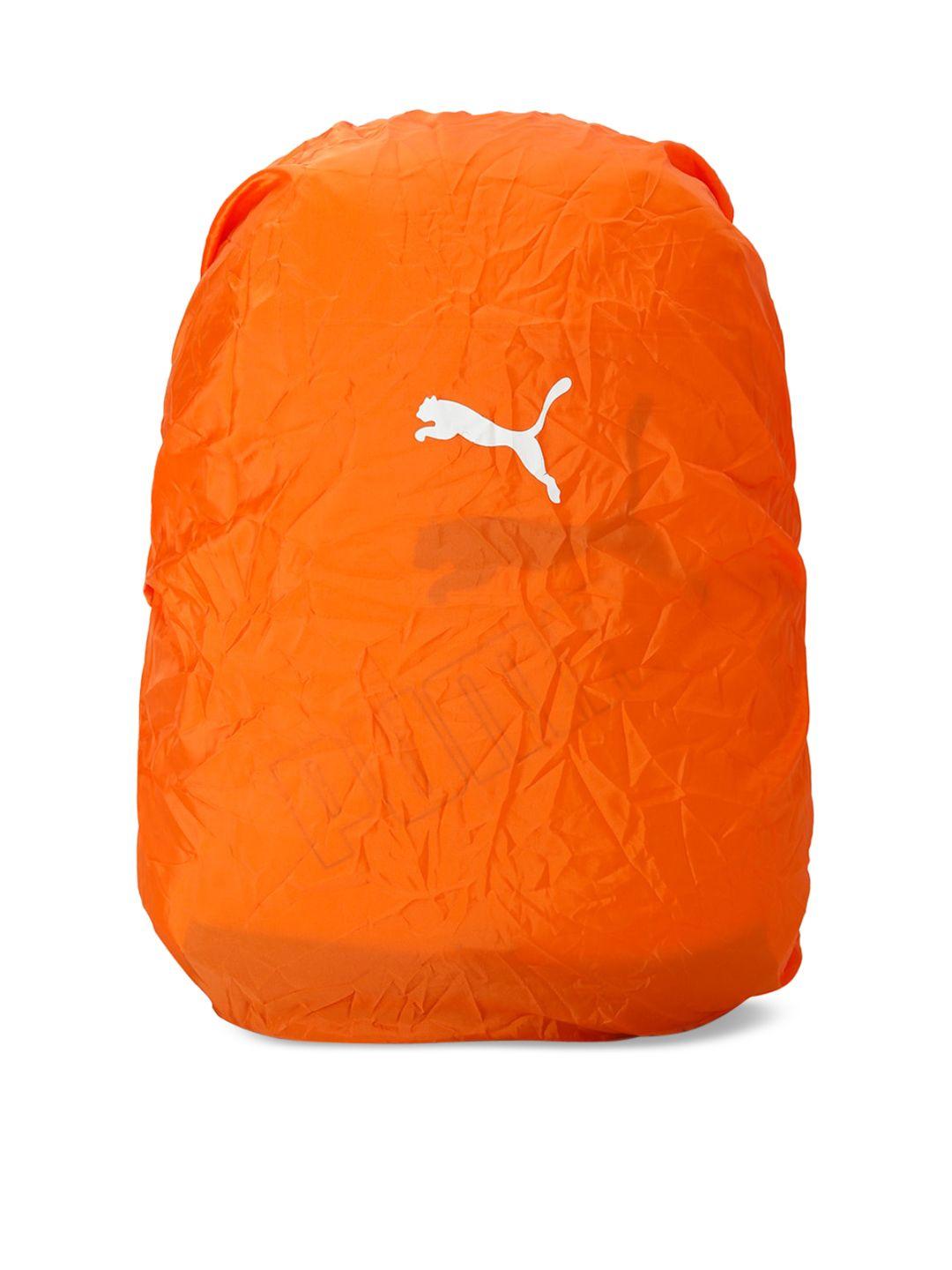 puma unisex orange solid packable rain cover