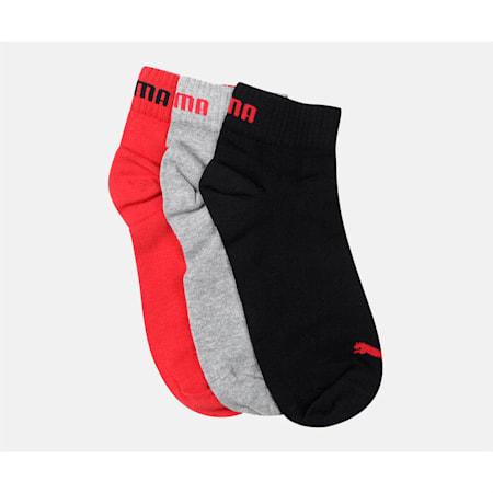 puma unisex plain quarter socks pack of 3