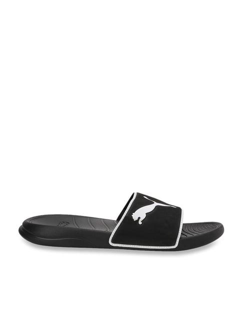 puma unisex popcat 20 ts black slides