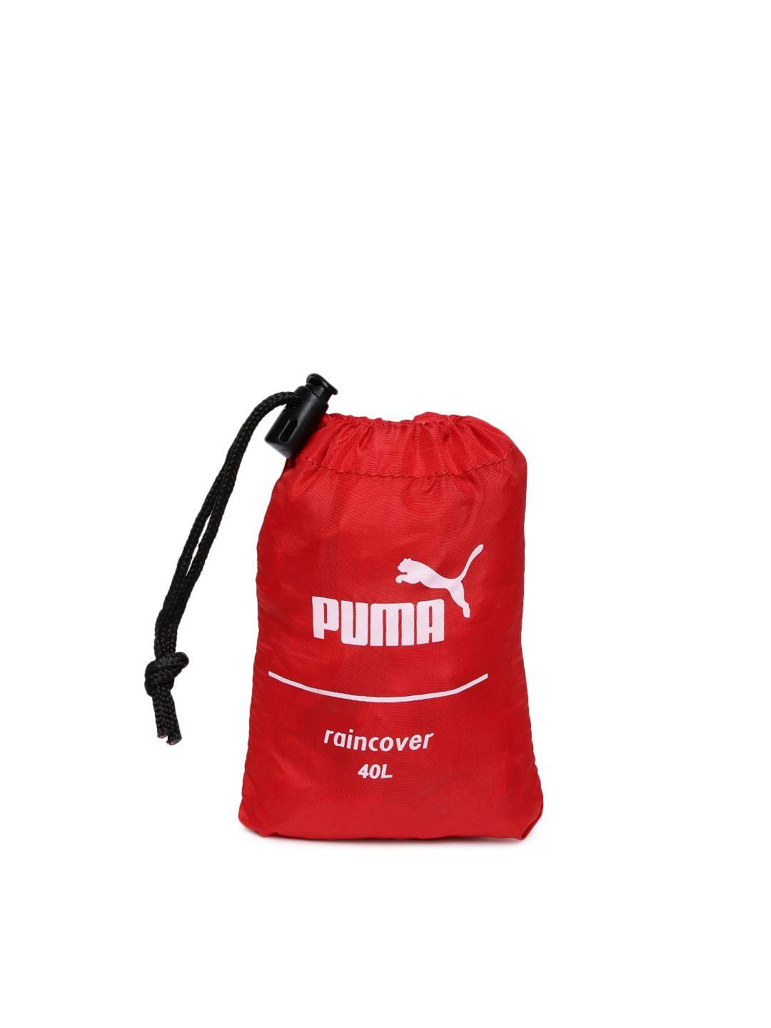 puma unisex red packable rain cover