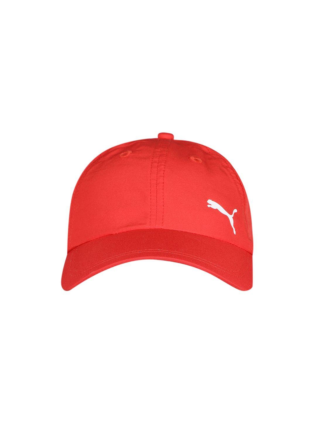 puma unisex red tr core baseball cap