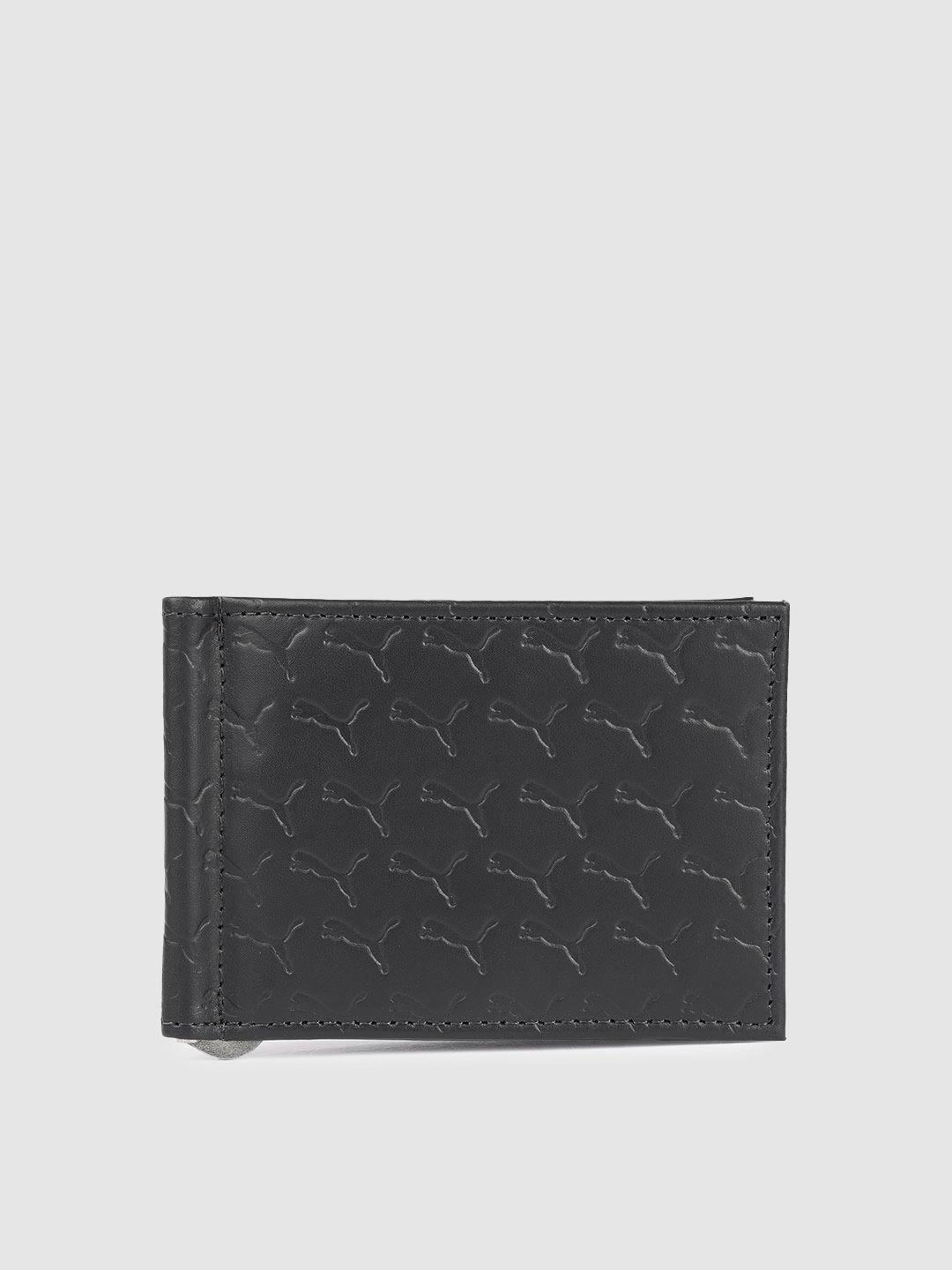 puma unisex textured money clip