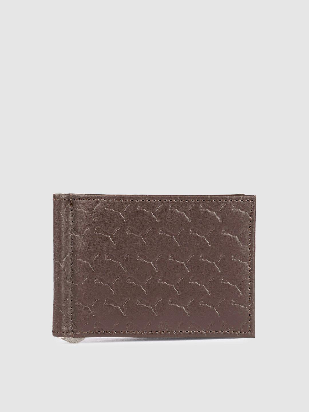 puma unisex textured money clip