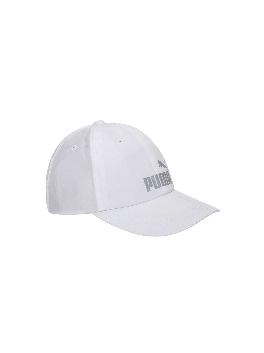 puma unisex white printed baseball cap